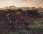 Jean Francois Millet Peasant shove milk Spain oil painting artist